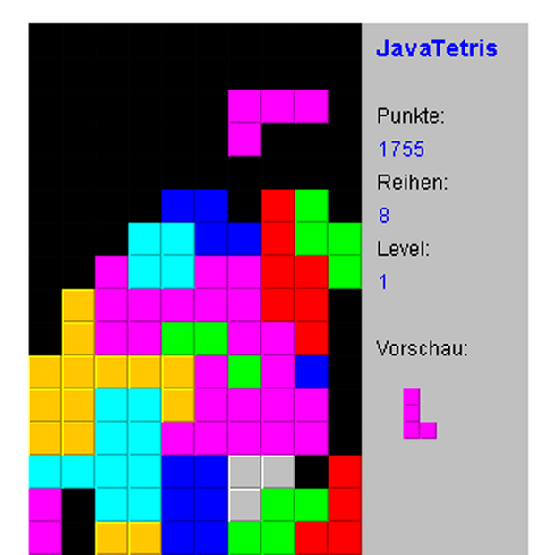 Miniaturbild Java Tetris